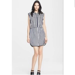 3.1 Phillip Lim striped denim crop vest size 6